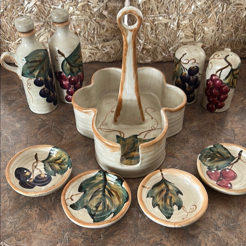 Napa Handcrafted Tabletops Gallery Oil and Vinegar Cruet Set